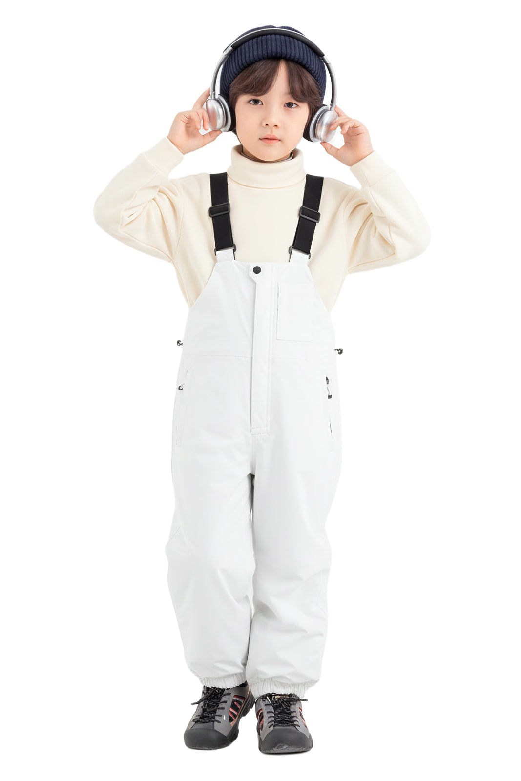 #T011 スノーウェア 子供用 男女兼用 スノーボードパンツ キッズ ビブパンツ サロペット 防風 撥水 保温
