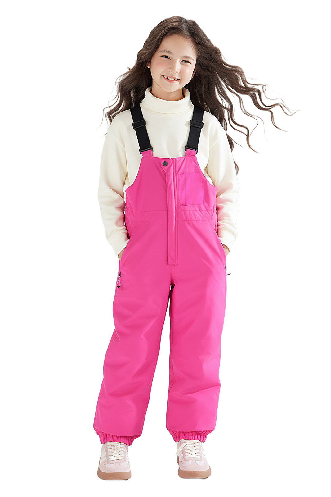 #T011 スノーウェア 子供用 男女兼用 スノーボードパンツ キッズ ビブパンツ サロペット 防風 撥水 保温