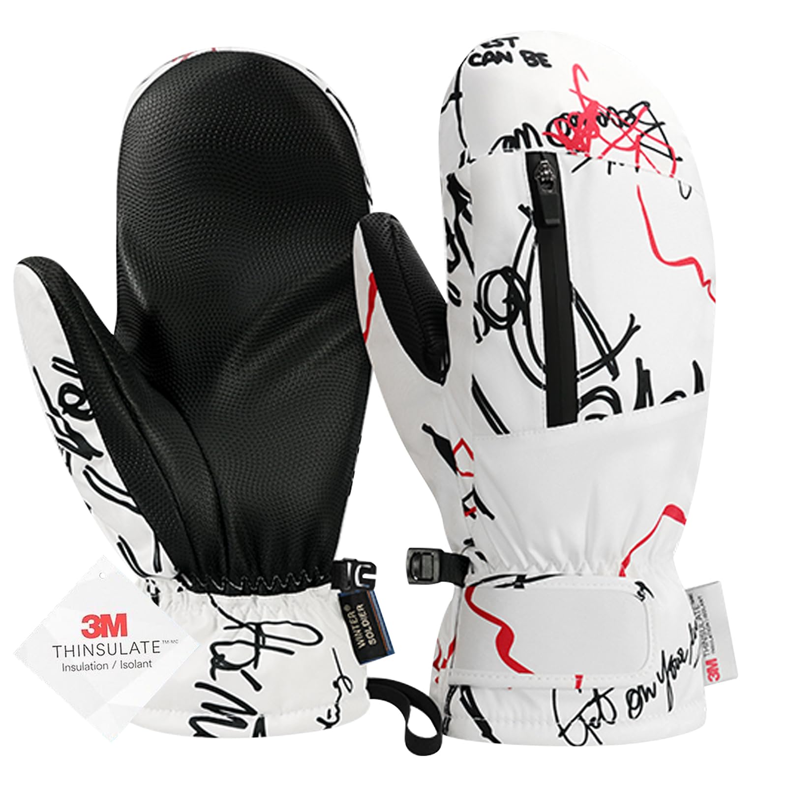 #SK32 スノーボード グローブ 男女兼用 手袋 厚手 中綿 防風 保温