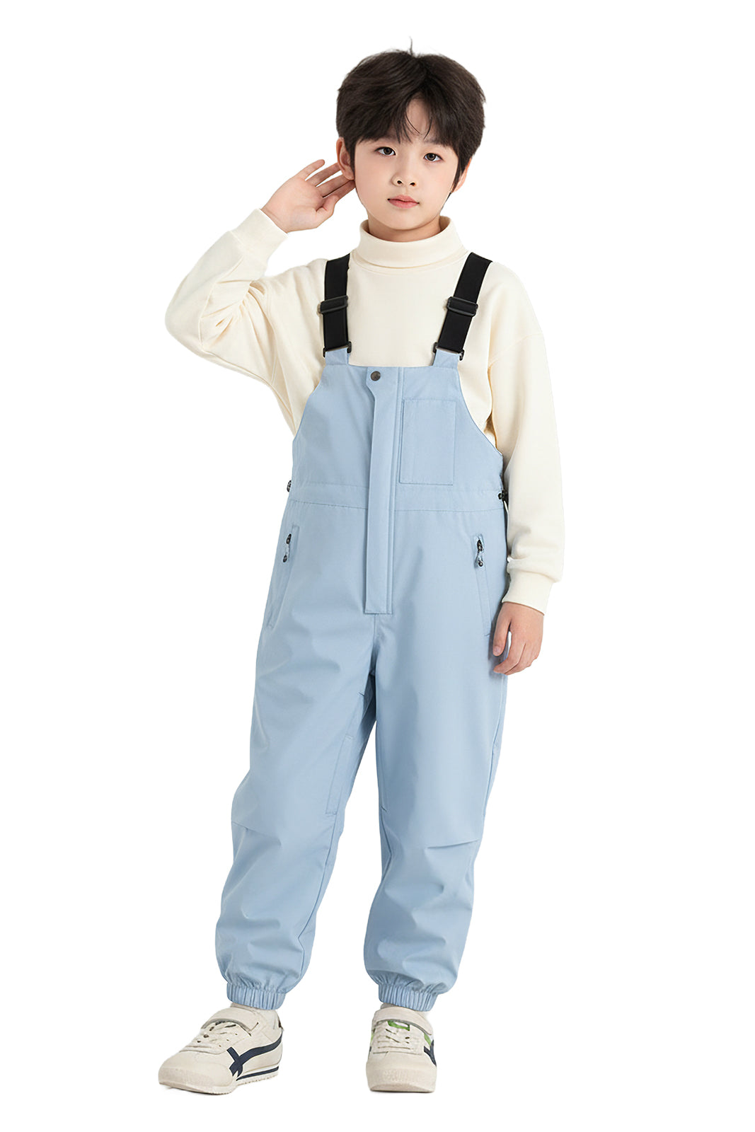 #T011 スノーウェア 子供用 男女兼用 スノーボードパンツ キッズ ビブパンツ サロペット 防風 撥水 保温