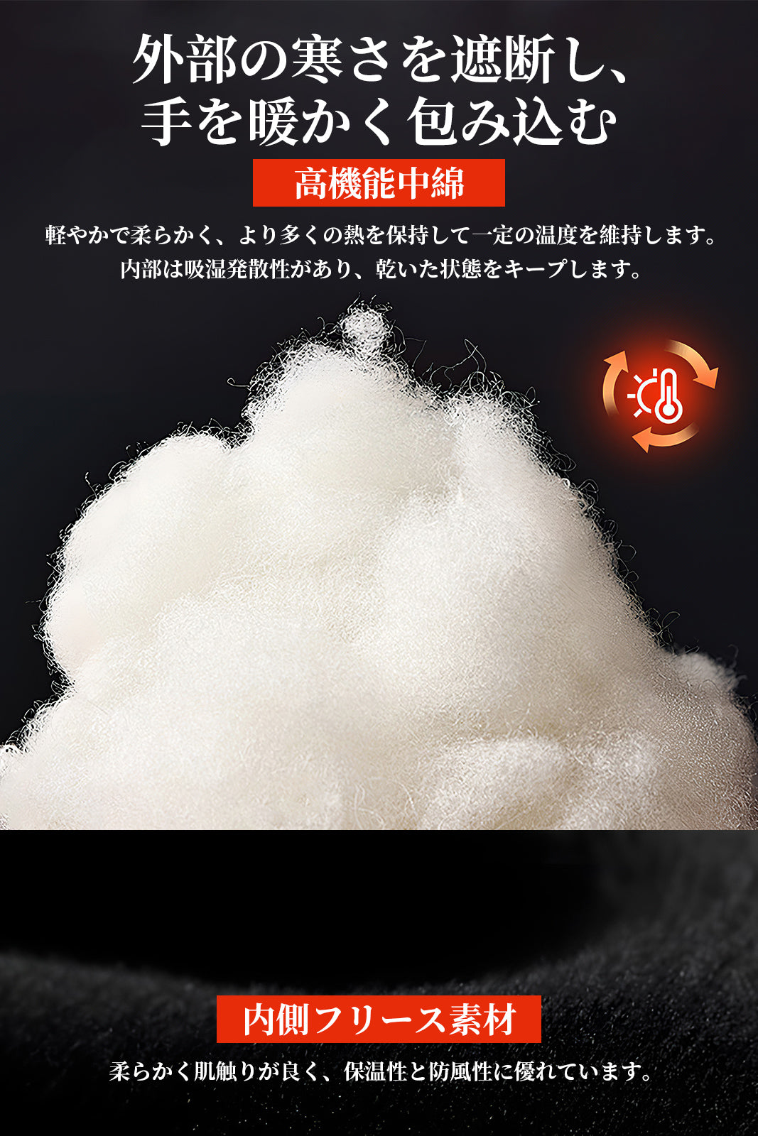 #ST111 スキーグローブ 2本指スマホ対応 保温手袋 防寒グローブ 中綿 PUレザー